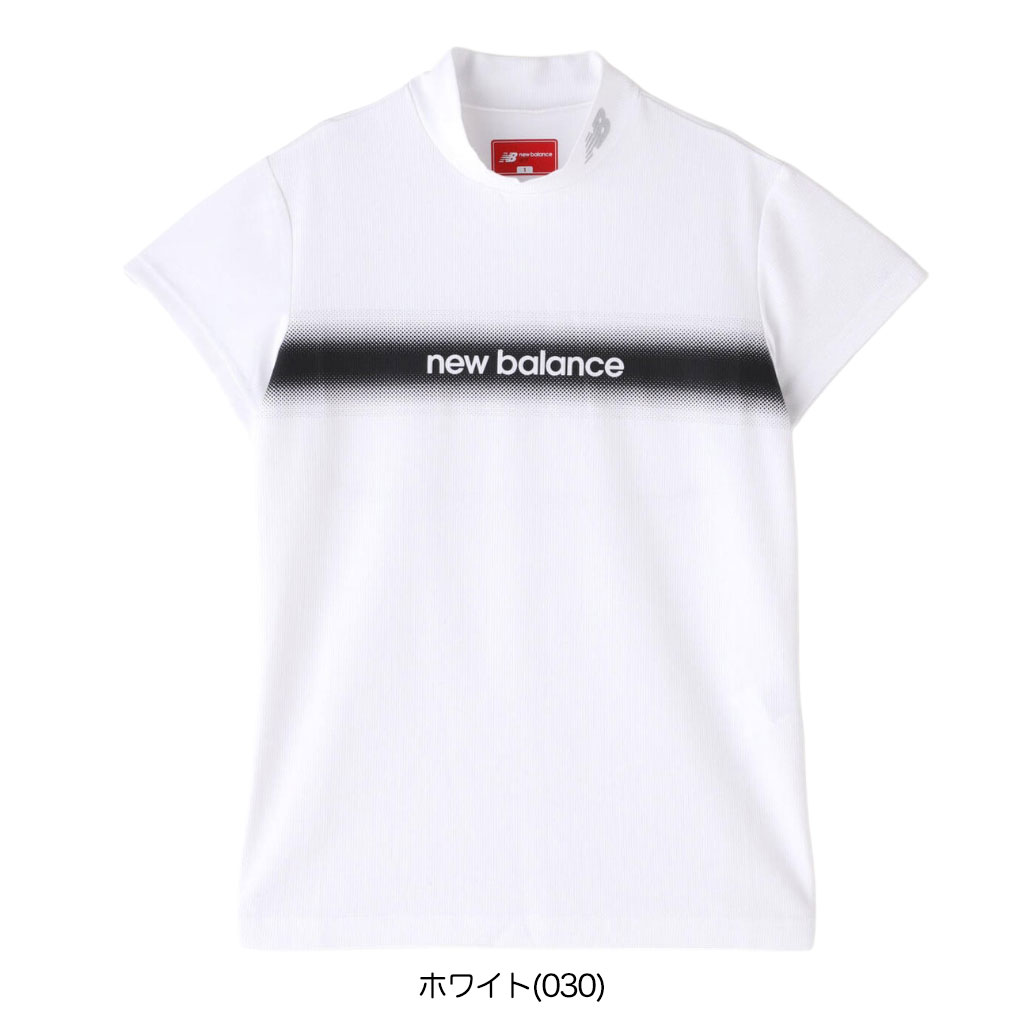サイズ：0 NEW BALANCE GOLF ニューバランス 2023年モデル 半袖Tシャツ  ホワイト系 [240101404740] ゴルフウェア レディース ストスト ニューバランスゴルフ 2023年春夏モデル レディース モック
