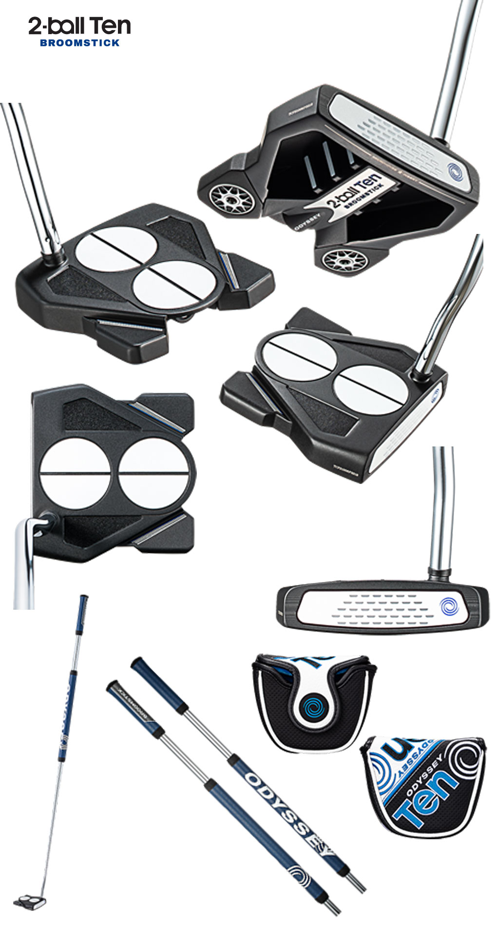 ODYSSEY 2-ball Ten Broomstick パター　45インチ ODYSSEY（オデッセイ） - パター -2-BALL TEN BROOMSTICKパター