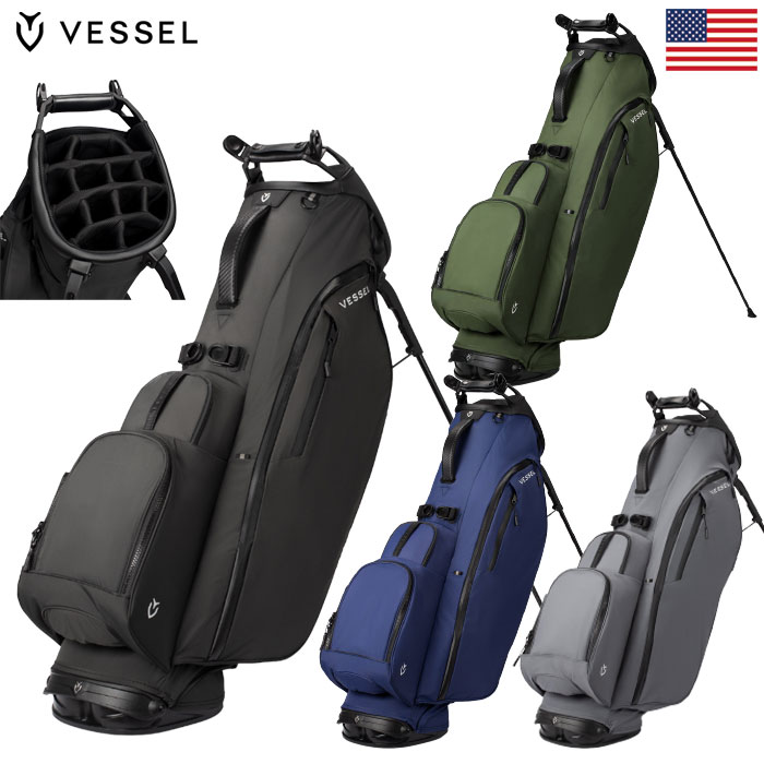 VESSEL キャディバッグ Player Air Stand スタンドバッグ 14分割