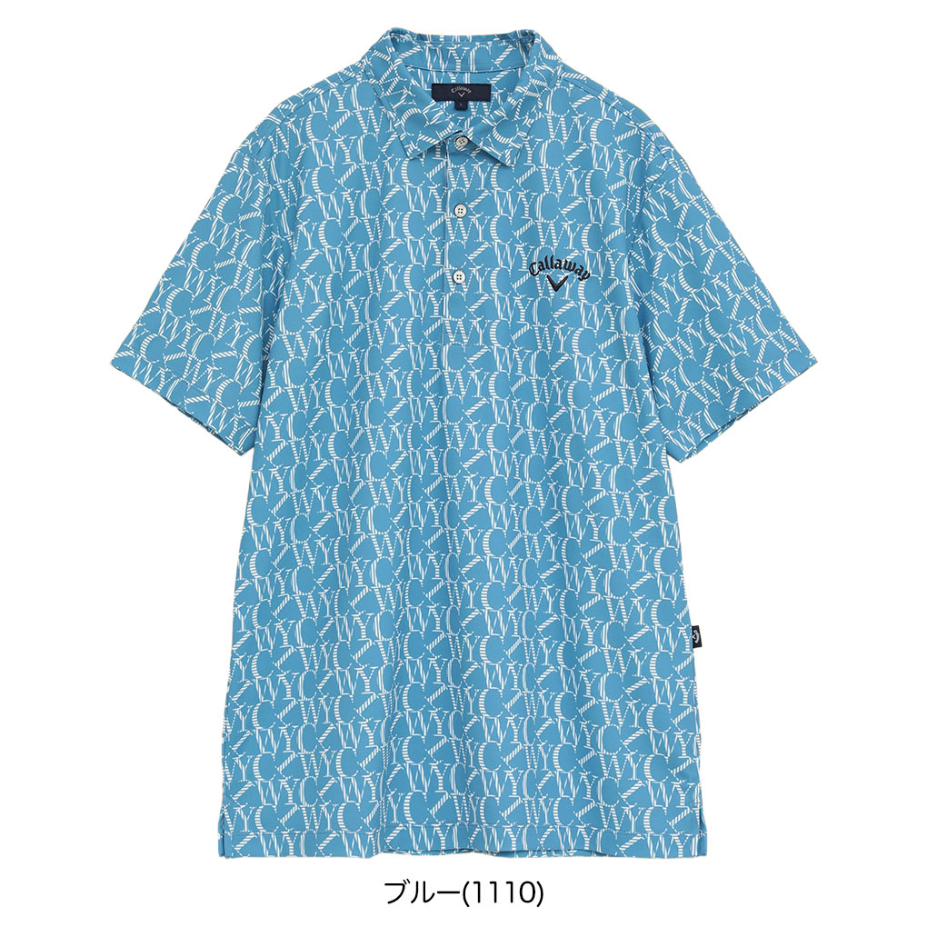 Callaway（キャロウェイ） ロゴプリントハイゲージカノコシャツ