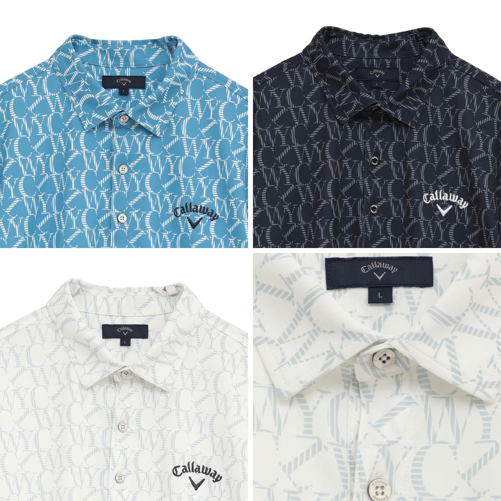 Callaway（キャロウェイ） ロゴプリントハイゲージカノコシャツ