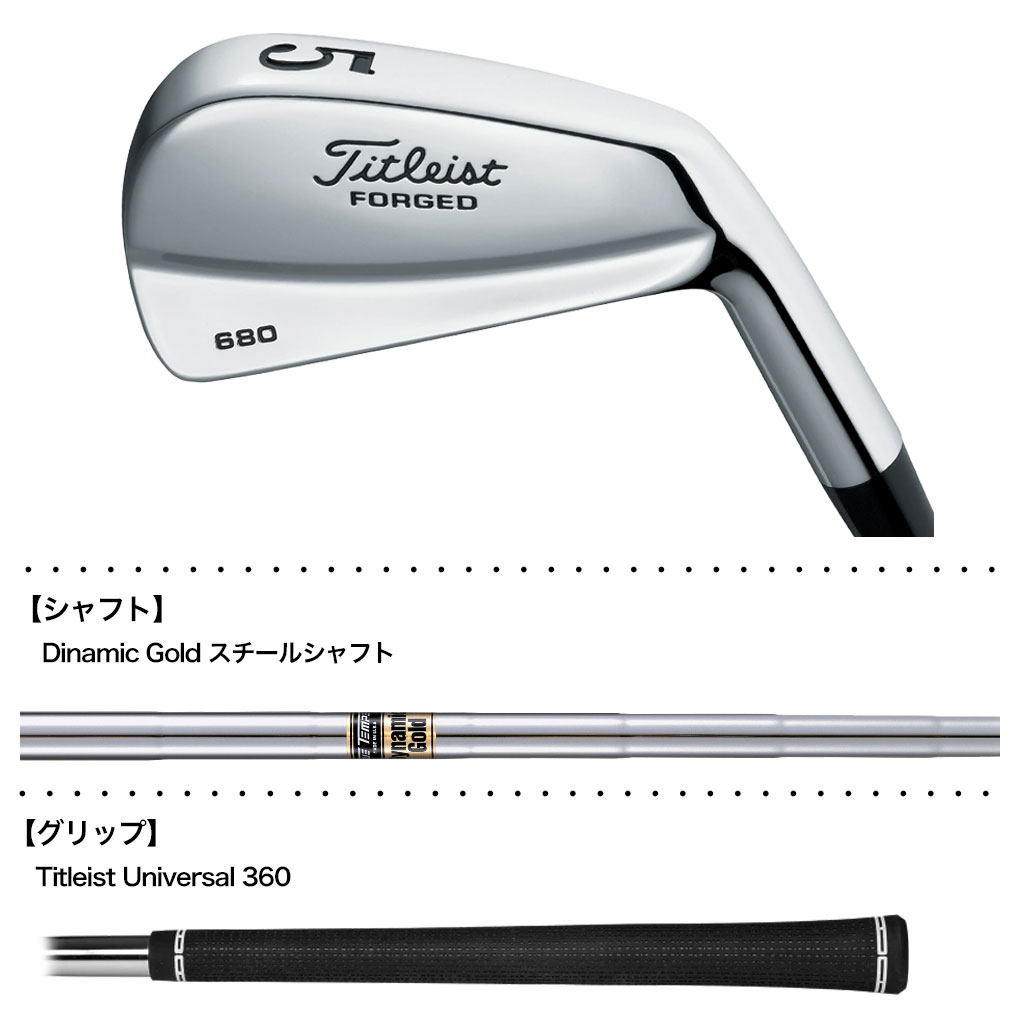 Titleist（タイトリスト） Forged 680 アイアン 8本セット(3-9,P