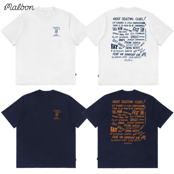 Malbon ゴルフシャツ Lサイズ グレー マルボンゴルフ ウェア Tシャツ M-9223 CLUB SELECT SS T-SHIRT
