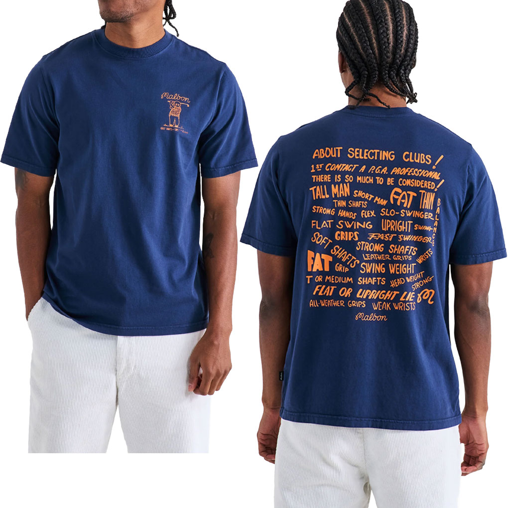 マルボン ゴルフ Malbon ゴルフウェア メンズ Tシャツ 半袖 トップス マルボンゴルフ ウェア Tシャツ M-9223 CLUB SELECT SS T-SHIRT