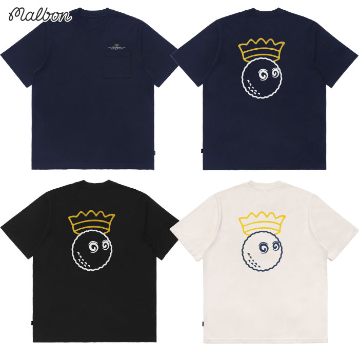 マルボン ゴルフ ウェア メンズ Tシャツ 半袖 トップス 25新作 25新作 マルボンゴルフ Malbon メンズ シャツ 半袖 トップス