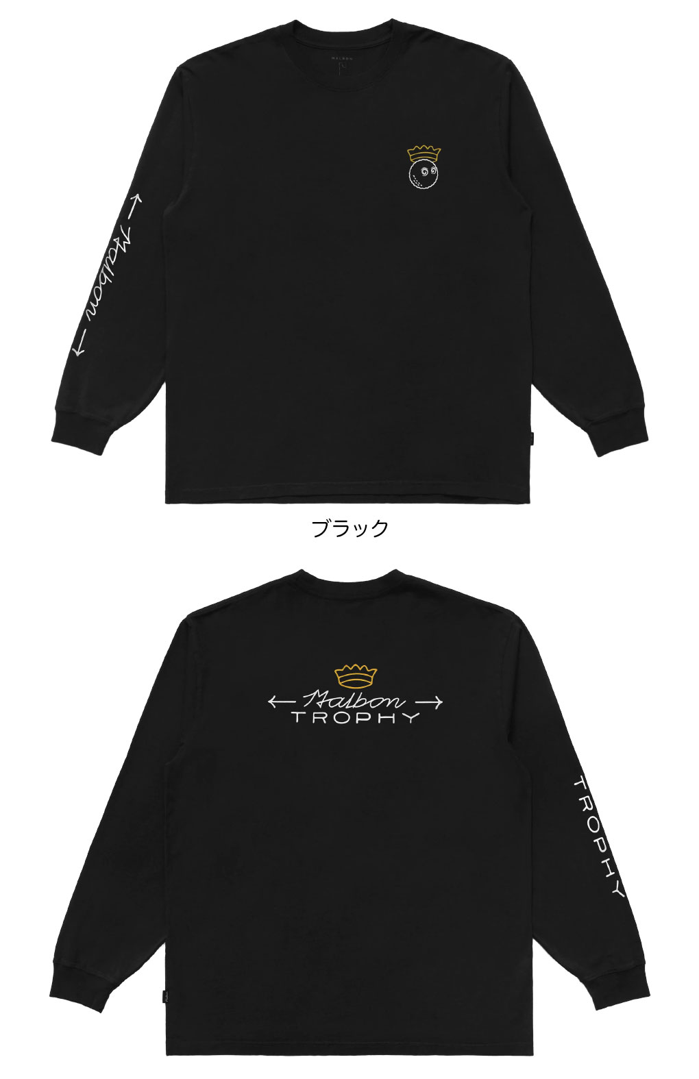 マルボンゴルフ ウェア Tシャツ M-9398 TROPHY LS T-SHIRT メンズ