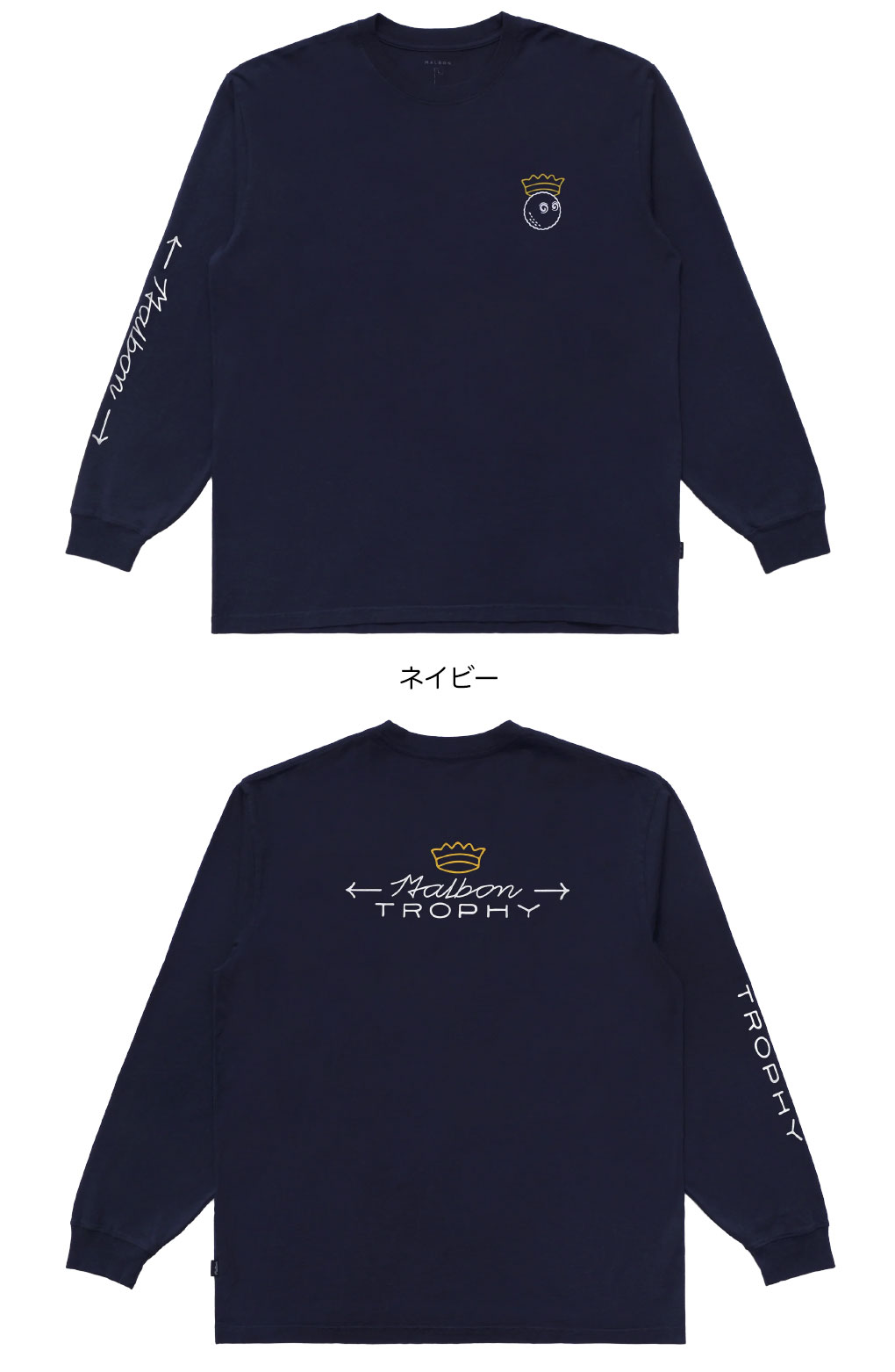 マルボンゴルフ ウェア Tシャツ M-9398 TROPHY LS T-SHIRT メンズ