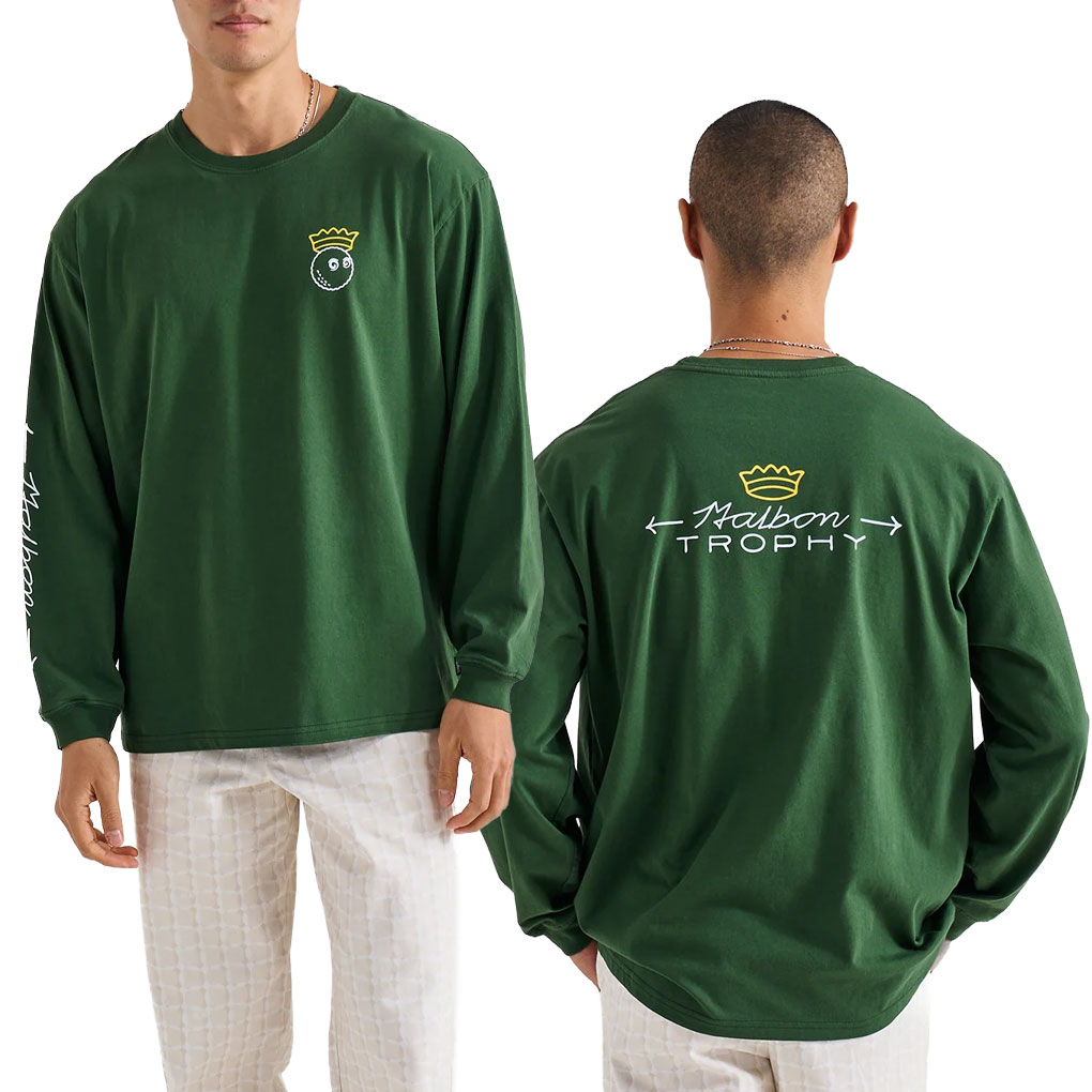 マルボンゴルフ ウェア Tシャツ M-9398 TROPHY LS T-SHIRT メンズ