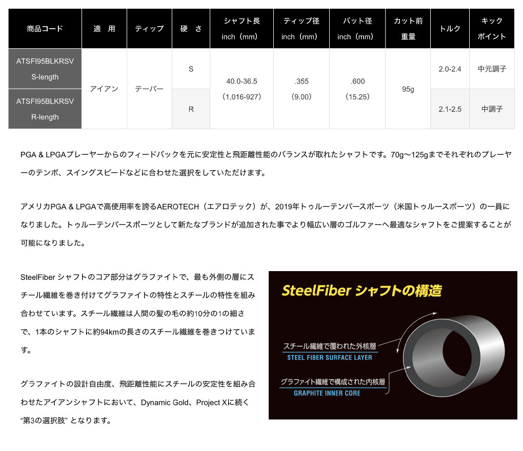 日本シャフト SteelFiber Private Reserve iシリーズ スチール