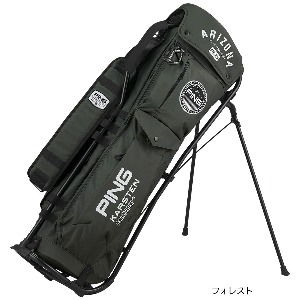 PING キャディバッグ スタンド機能付き　新品未使用 CB-N2501 ネイティブライトスタンド(トリコ): キャディバッグ