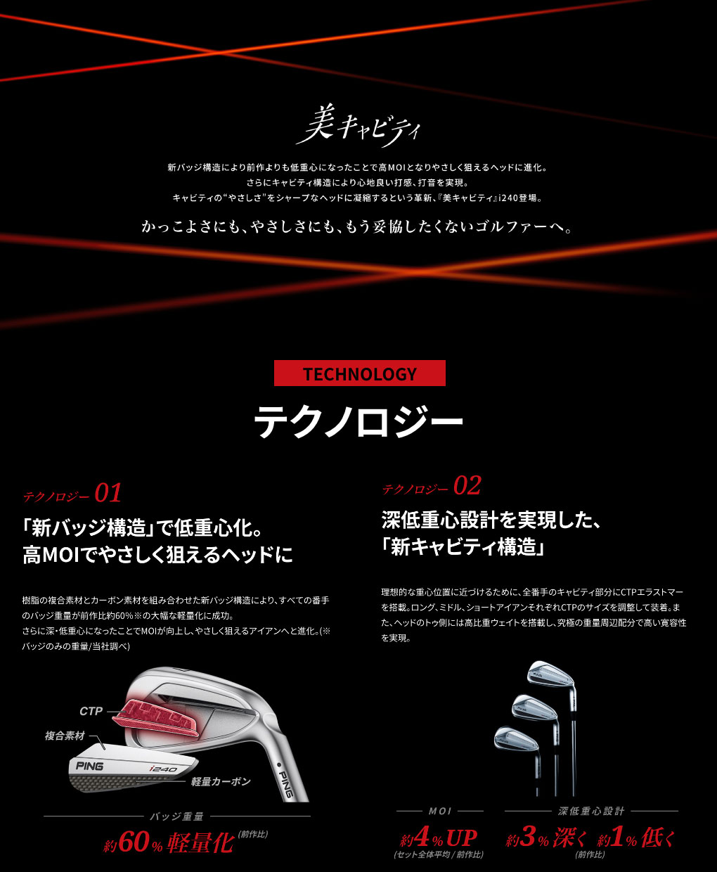 PING（ピン） i240 アイアン 5本セット（6I-PW）メンズ 右用 メーカー