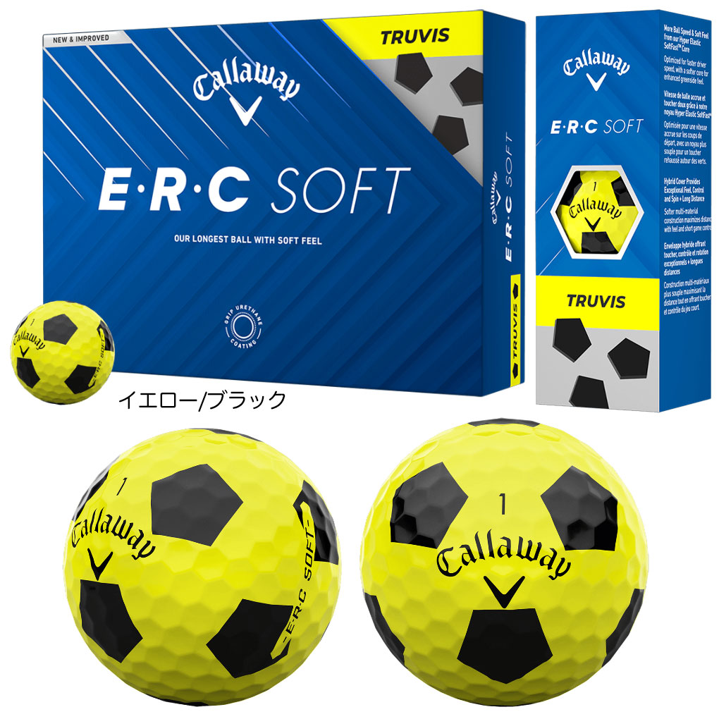 Callaway（キャロウェイ） E・R・C SOFT TRUVIS イエロー/ブラック 