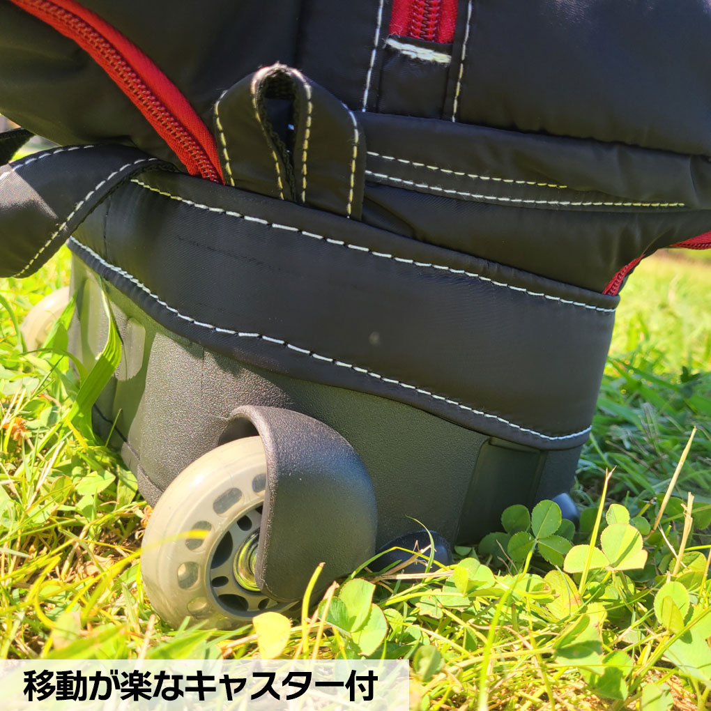 OOWLS キャスター付きキャディバッグ 9.5型 ブラック OOWLS キャスター付き キャディバッグ メンズサイズ 9.5型 47