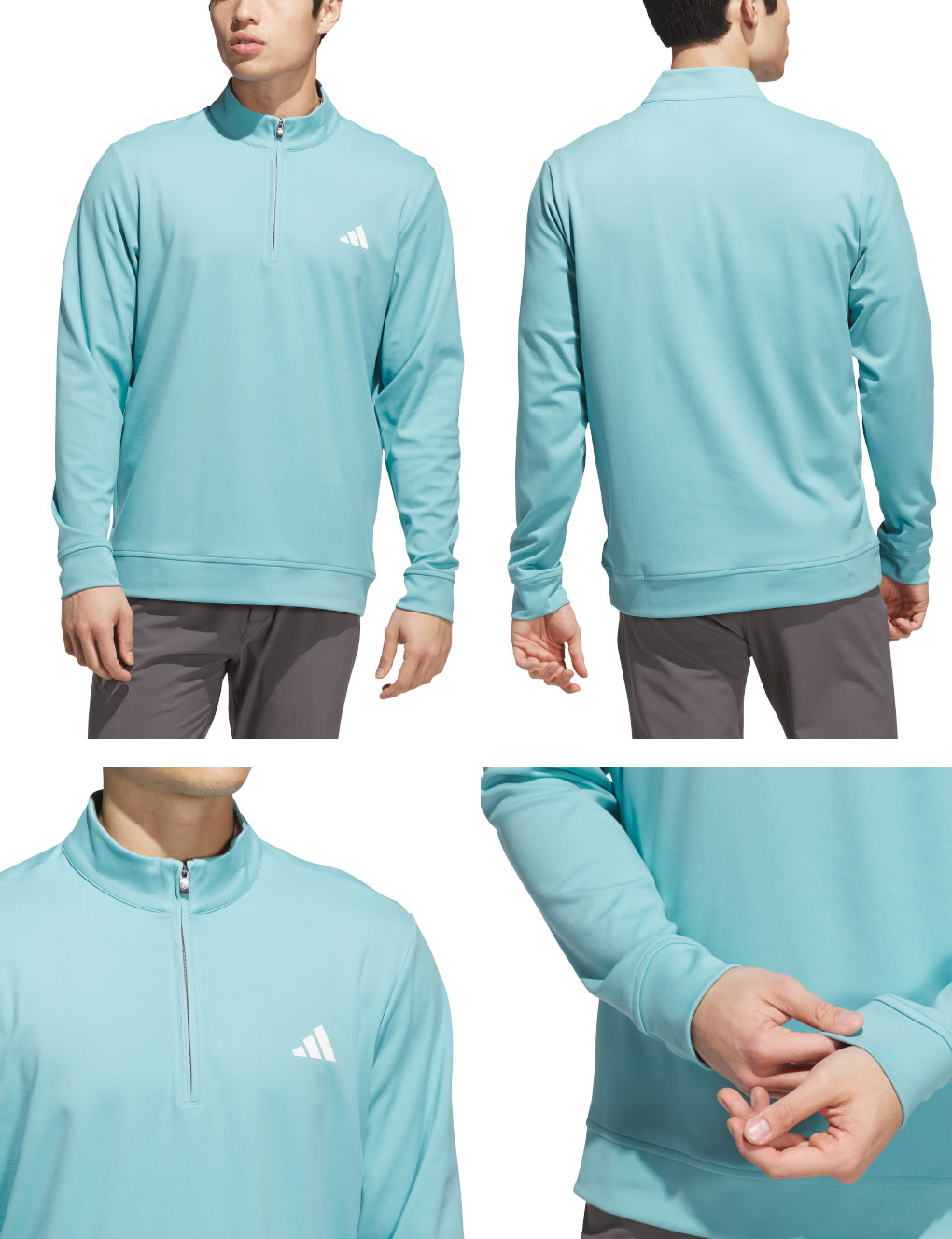 adidas（アディダス） ハーフジップ 長袖スゥエット JVU44 メンズ
