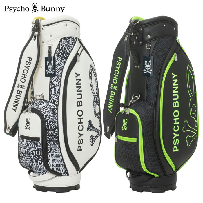 サイコバニー カート キャディバッグ pbmg5fc3 【9.0型】ブラック Psycho Bunny（サイコバニー） カートキャディバッグ FLAGSHIP 9.0型