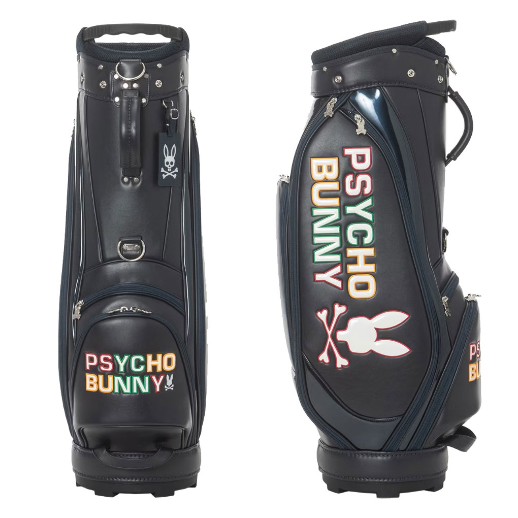 Psycho Bunny - ゆうかけ‼️軽量キャディバッグPsycho Bunny ※フード使用不能 Psycho Bunny 【キャディバッグの下取り・修理承ります】サイコ