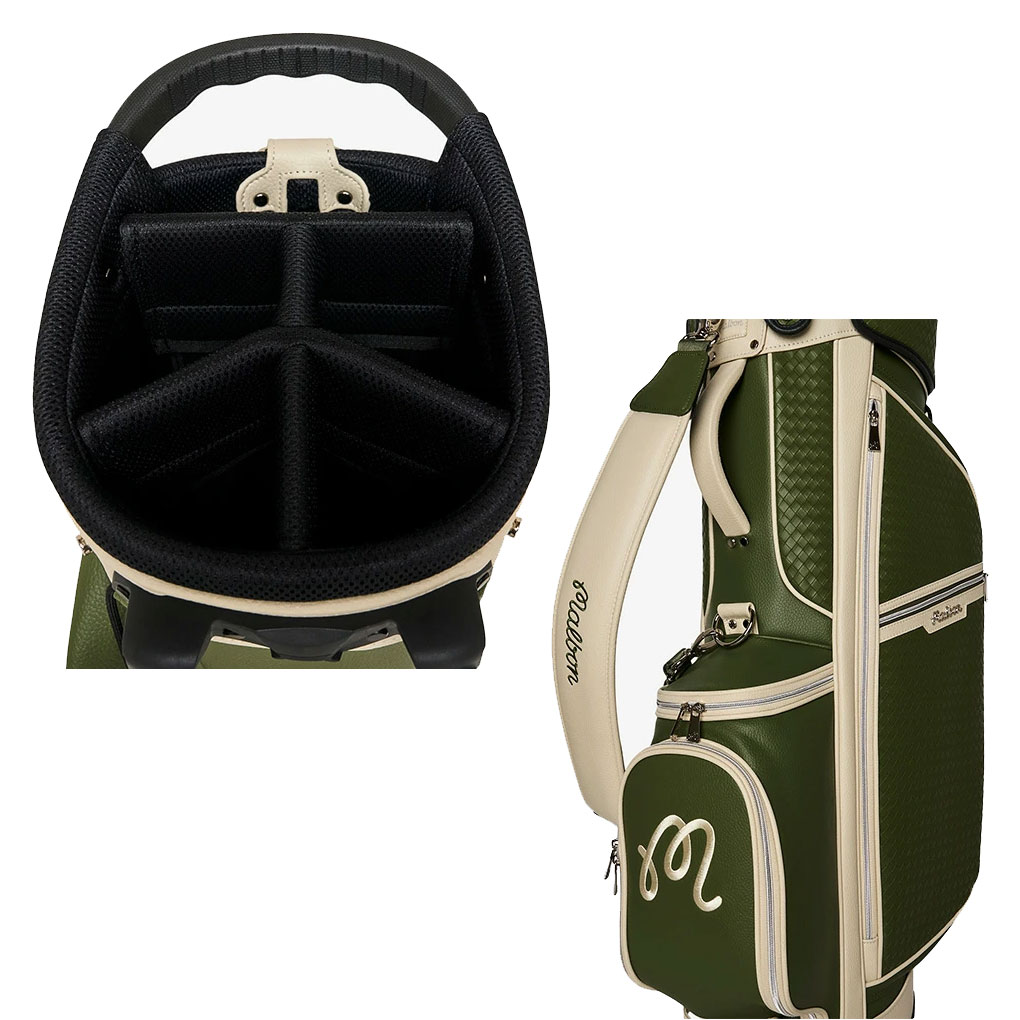 マルボン Malbon ゴルフバッグ キャディバッグ 2025新作 8.5インチ マルボン Malbon Golf キャディバッグ M-9152 5分割トップ 2025