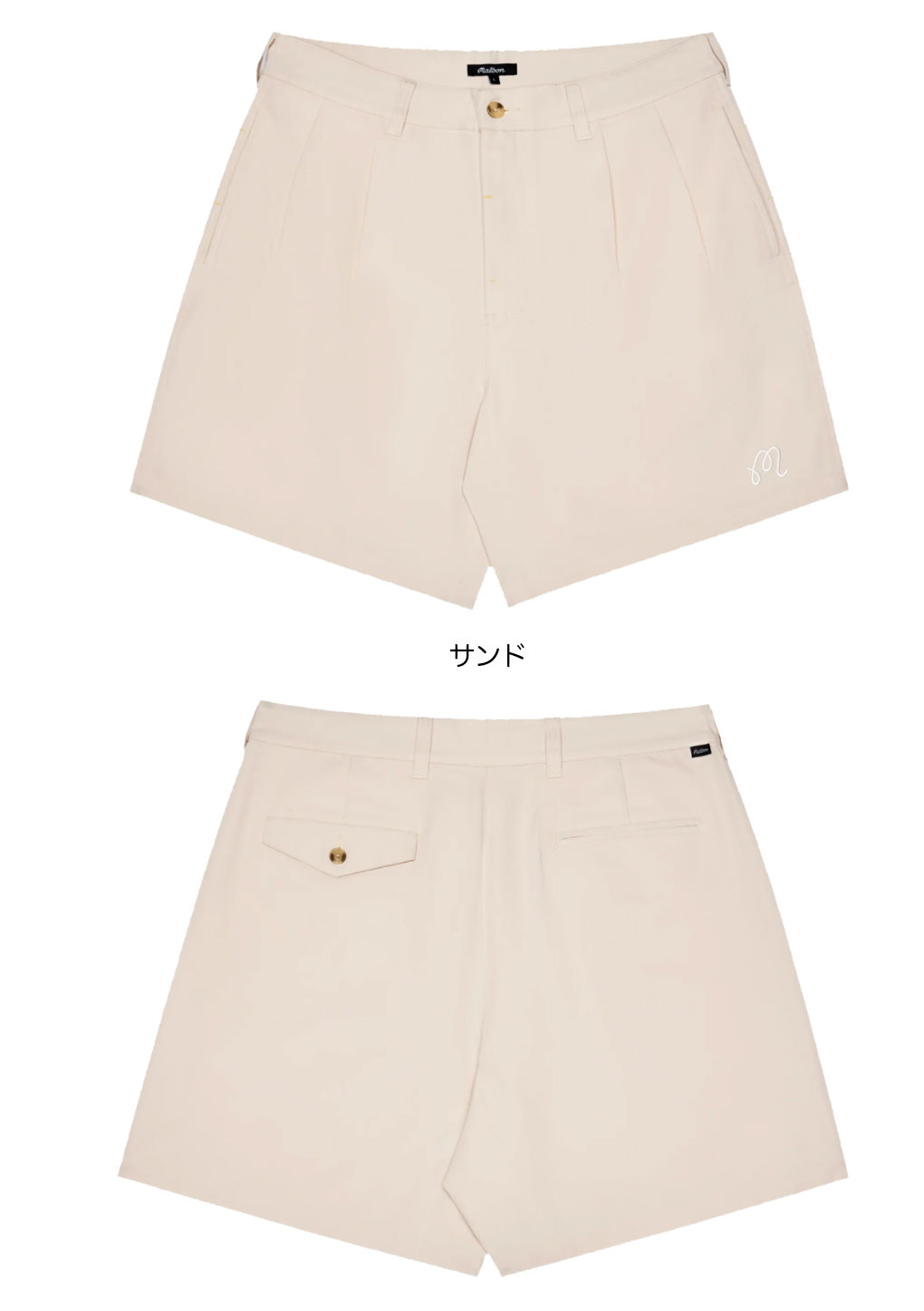 マルボン Malbon Golf ショートパンツ Classic Pleated Short メンズ M
