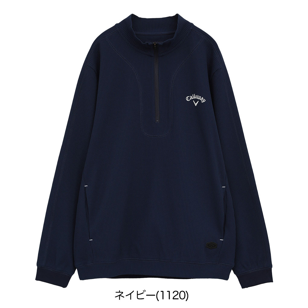 Callaway（キャロウェイ） ワッフルハーフジップモックネックシャツ
