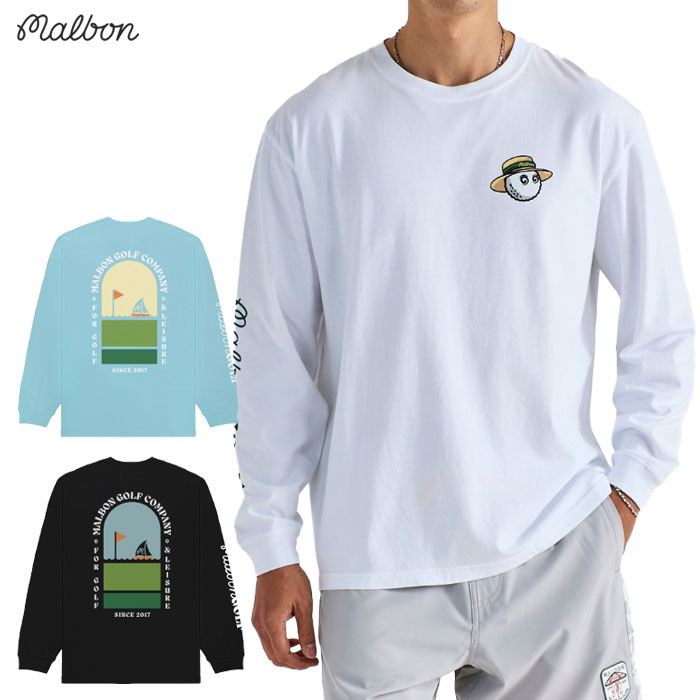 マルボン Malbon Golf 長袖シャツ MARINA TEE M-9270 メンズ ゴルフ