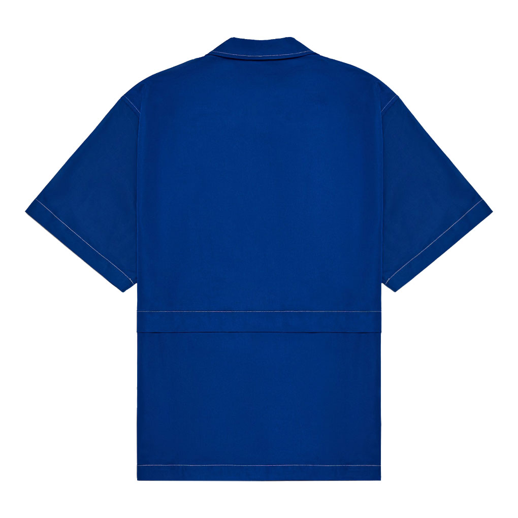 マルボン Malbon Golf 半袖シャツ MENTON NYLON CAMP COLLAR SHIRT M