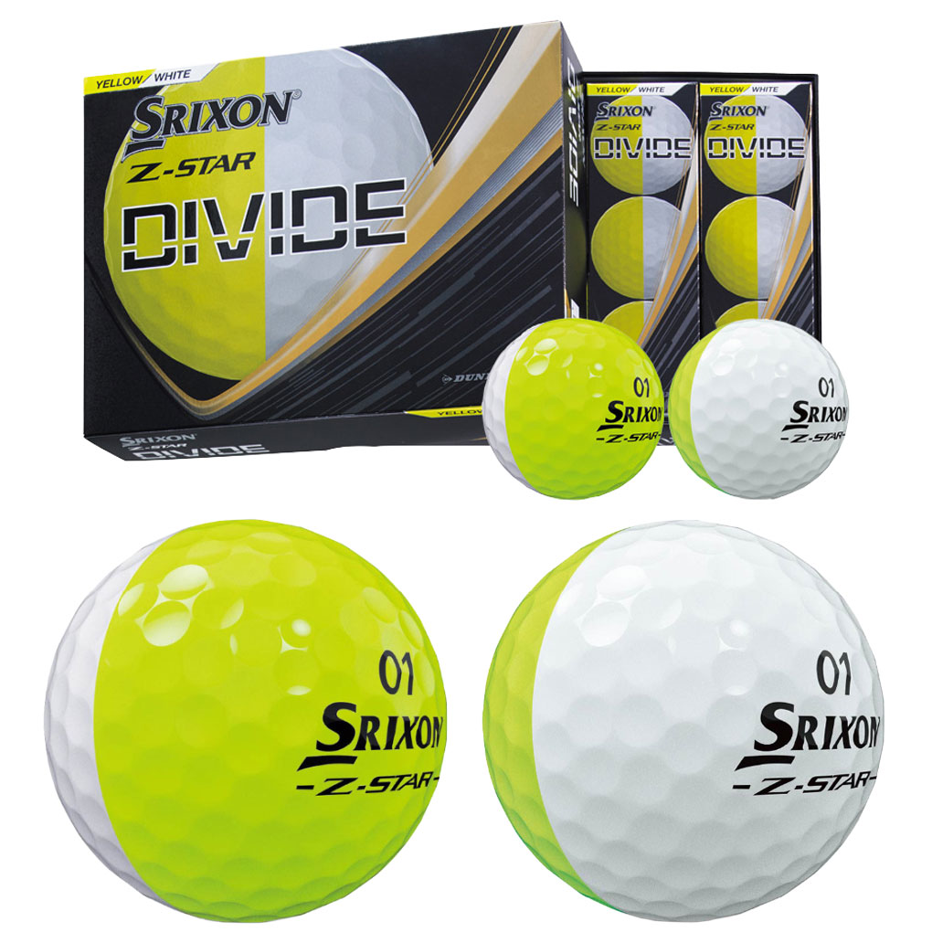 XXIO スリクソン 数量限定 Z-STAR DIVIDE / XV ボール 1ダース 12球