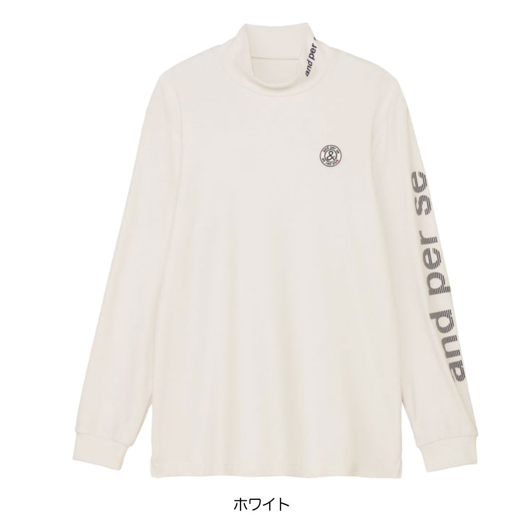 and per se（アンパスィ） マシュマロスムース ハイネックシャツ 長袖
