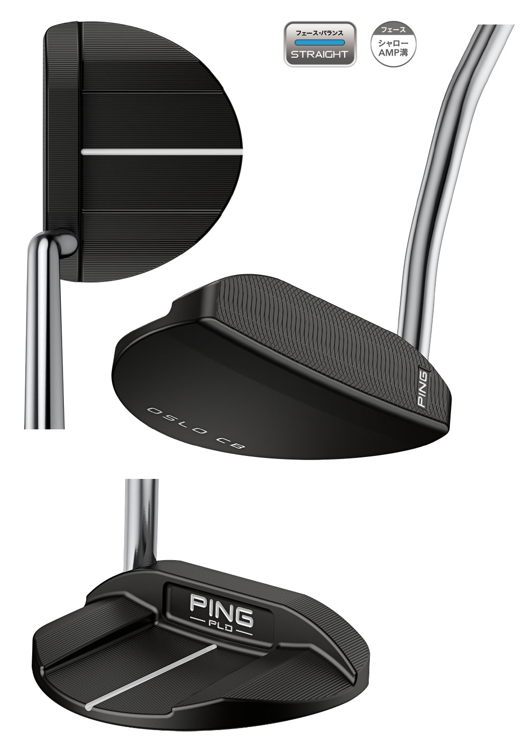 【数量限定】PING ピン PLD MILLED AS OSLO CB パター 38インチ 中尺 メンズ レフティー 左用 ピーエルディー ミルド ゴルフクラブ 2025年モデル 日本正規品 ゴルフクラブ PING（ピン） PLD MILLED AS OSLO CB パター 38インチ 中尺 メンズ