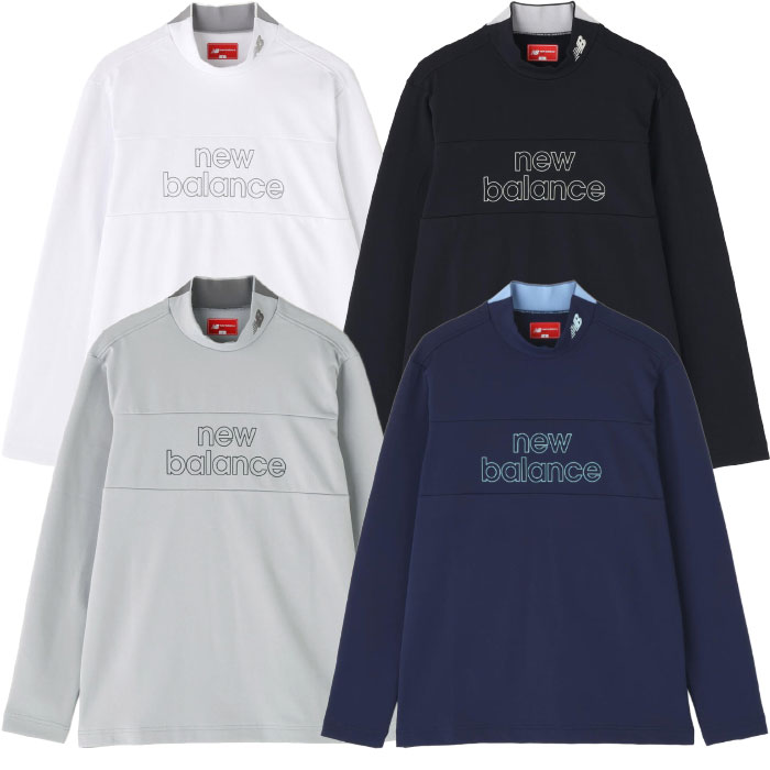 【新品】ニューバランス ／ハイネック／モックネック／長袖 New Balance（ニューバランス） 光吸収発熱 長袖 モックネック プル