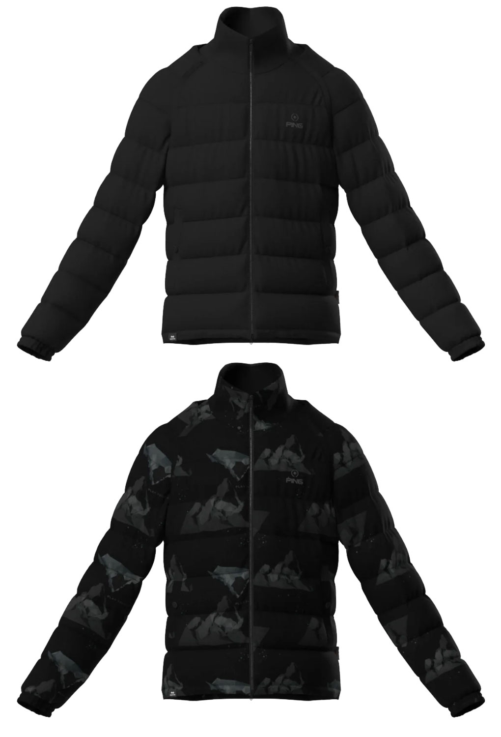 PING（ピン） 全方向ストレッチ接結ボーダー2WAY中綿ブルゾン 621