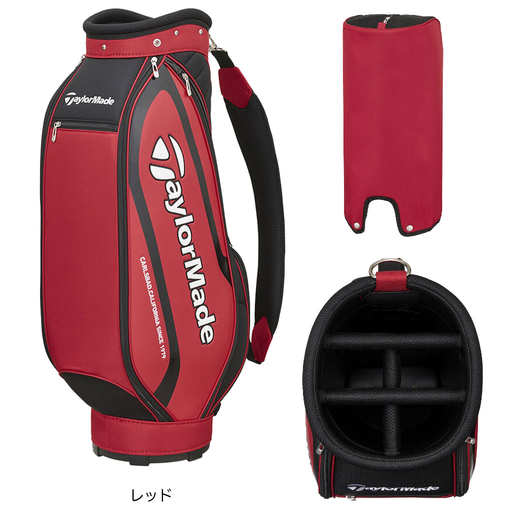 TaylorMade キャディバッグ（色：レッド系）｜ゴルフ用バッグ｜ゴルフ
