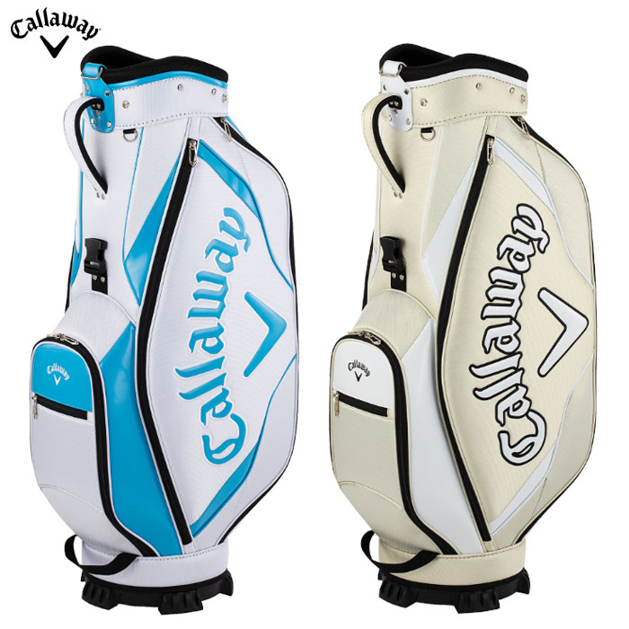 Callaway キャロウェイ キャディバッグ ホワイト×グリーン 9型 ゴルフ キャロウェイ キャディバッグ ツアー メンズ カート型 9.5型 2025年