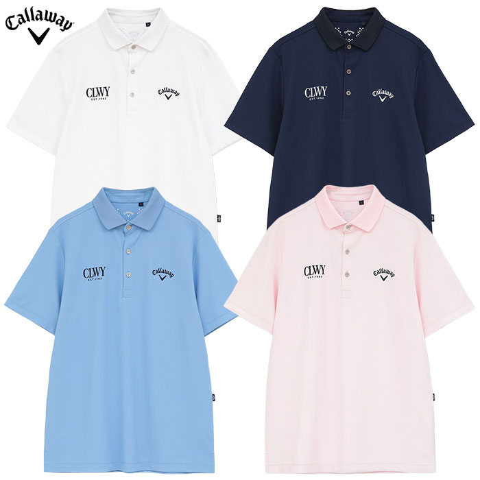 Callaway（キャロウェイ） ビッグカノコ台衿付き半袖ポロシャツ