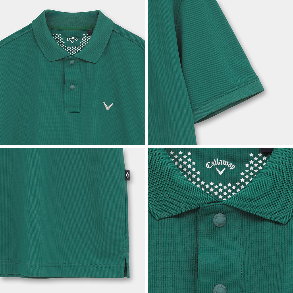 Callaway（キャロウェイ） ミニワッフルリラックス半袖ポロシャツ