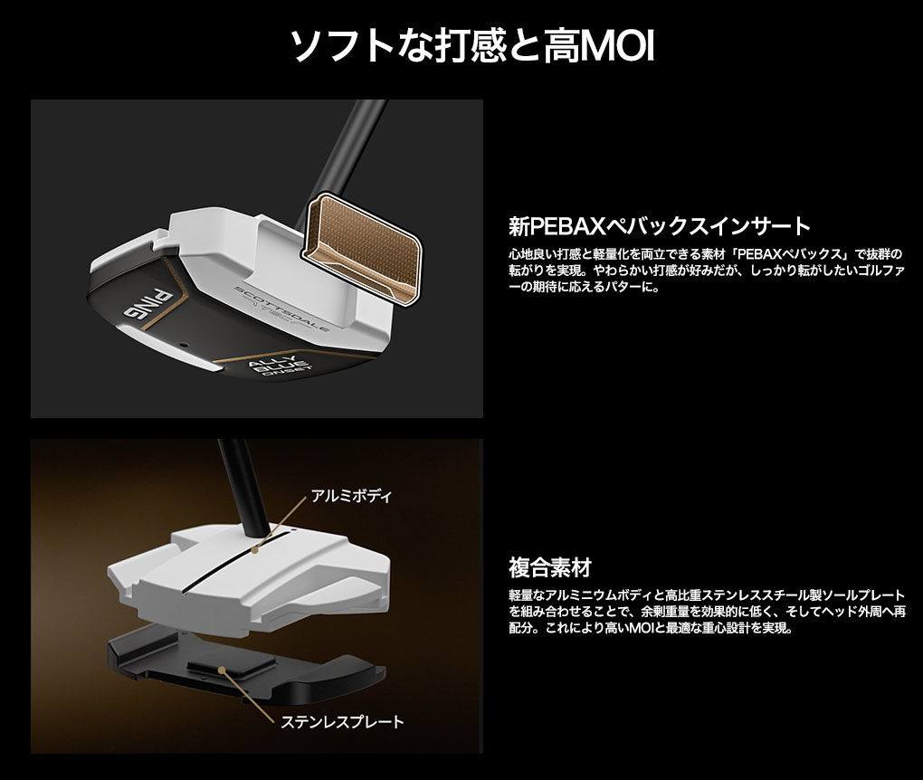 極美品】PING スコッツデール ALLY BLUE ONSET 34インチ プロにジワリ