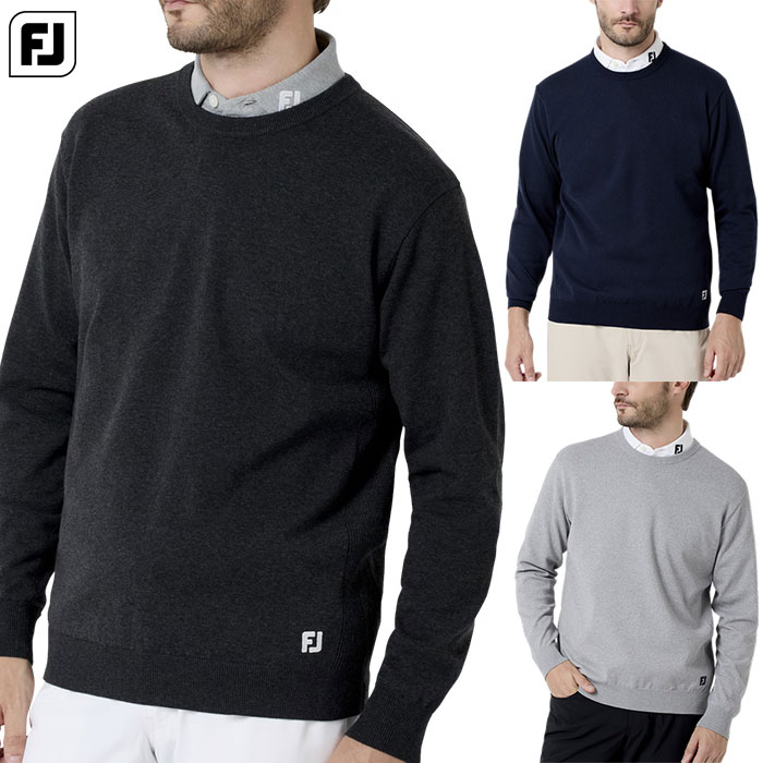 �t�b�g�W���C Essential �x�[�V�b�N�R���t�H�[�g �N���[�l�b�N L/S �j�b�g�Z�[�^�[ FJU-S26-BEM01 �����Y �S���t�E�F�A FOOTJOY 2026�t�ă��f�� ���{���K�i