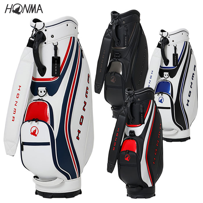 【新品未使用】HONMA(本間ゴルフ)キャディバッグ ホワイト ブルー 9インチ 新品】HONMA キャディバッグ 9型 ホワイト ブルー 白 青 本間ゴルフ