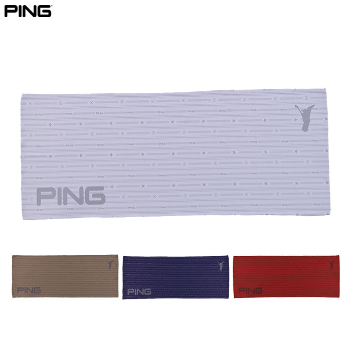PING ピン AC-F2601 ストライプクールタオル ゴルフ 2026年モデル 日本正規品