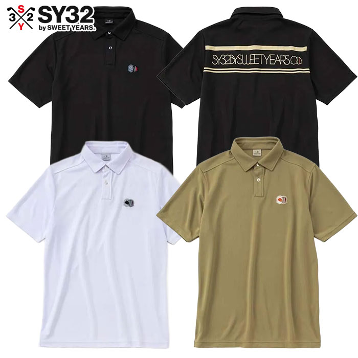 SY32 GOLF �V���c WAVE JQ BACK PRINT POLO �����Y ���� SYG-26S1-18 �S���t�E�F�A ���{���K�i 2026�t�ă��f��