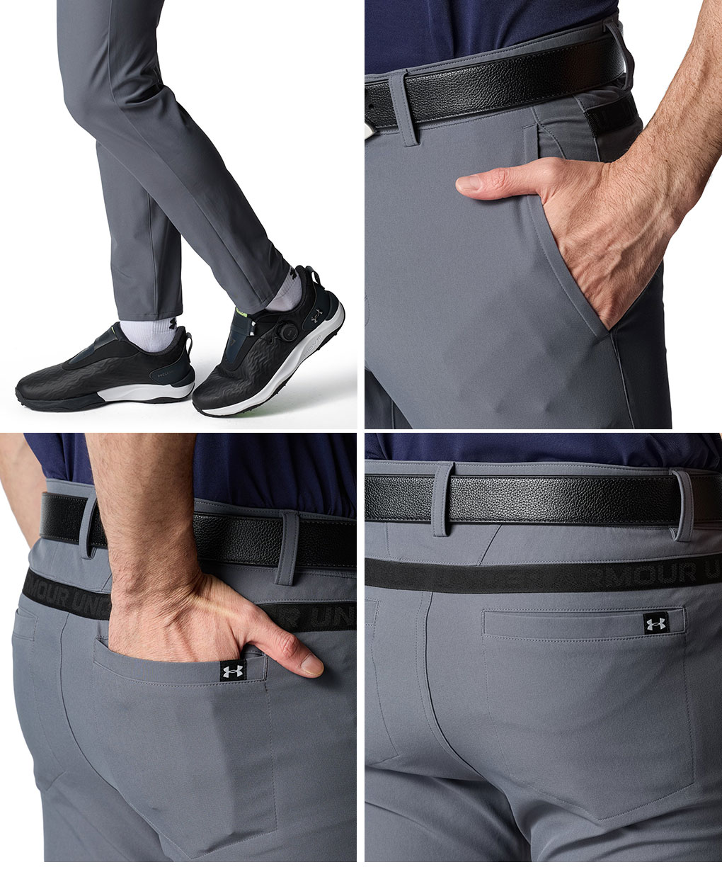UNDER ARMOUR ゴルフ メンズパンツ（色：ネイビー系）｜メンズウエア