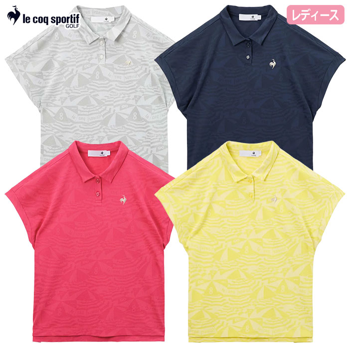 ルコックスポルティフ ワイドシルエット 総柄半袖シャツ LG6SHS04L レディース ゴルフウェア ゴルフ le coq sportif golf 2026春夏モデル 日本正規品