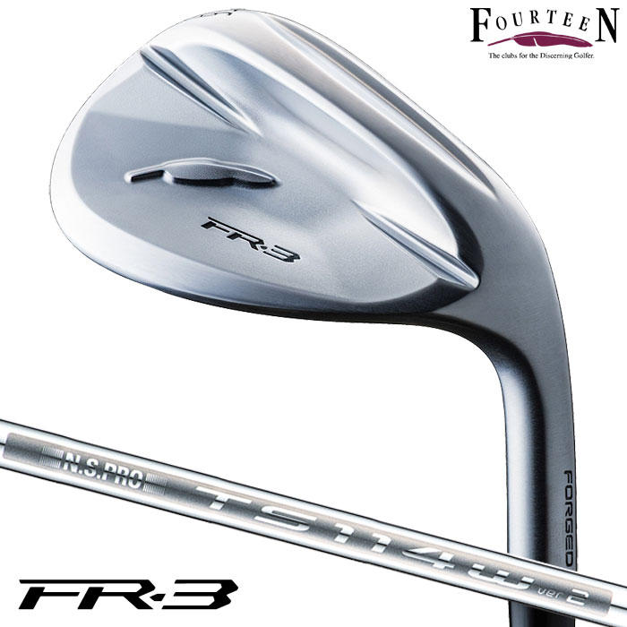 フォーティーン FR-3 ウェッジ パールサテン仕上げ メンズ 右用 N.S.PRO TS-114w_Ver2 スチール Fourteen 日本正規品 2026年モデル ゴルフクラブ