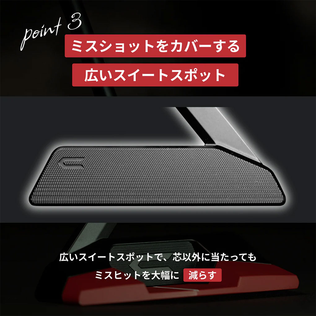 クロスパットゴルフ RED BLACK LABEL パター メンズ 右用 ゴルフクラブ