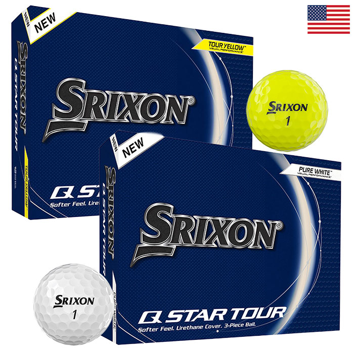 �X���N�\�� 2025 Q-STAR TOUR �S���t�{�[�� 1�_�[�X 12���� �L���[�X�^�[ SRIXON GOLF BALL USA���A���i ���s�A��