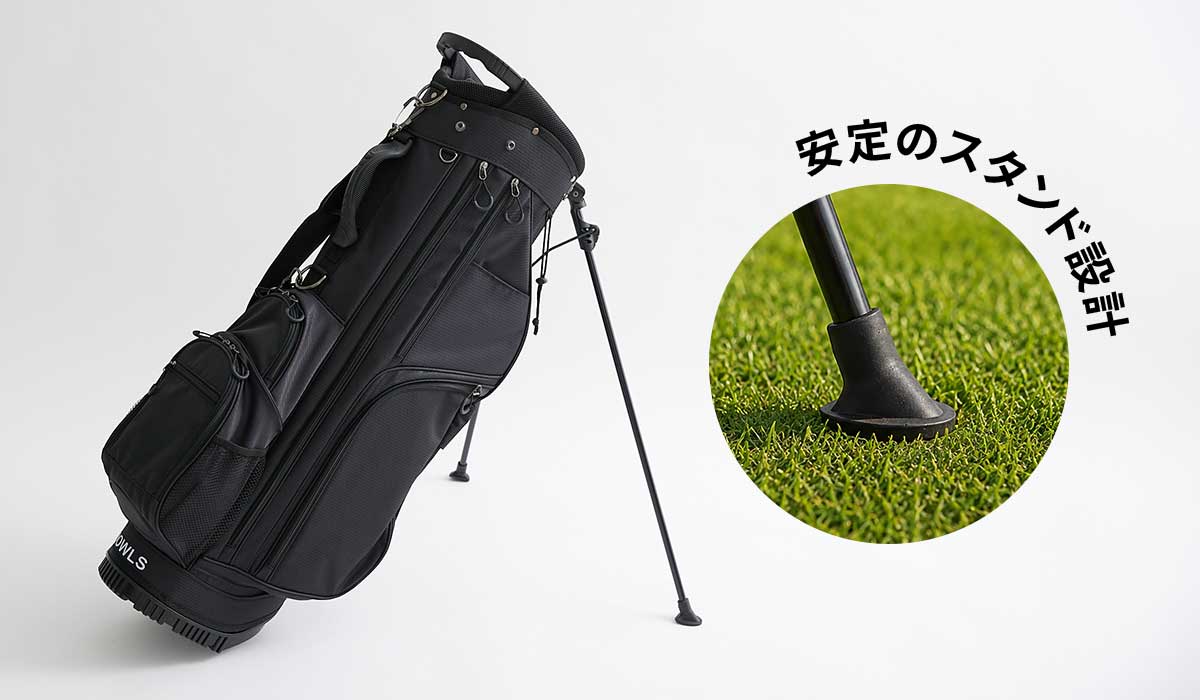 5分割 スタンドキャディバッグ マグネットポケット搭載 ジーパーズ