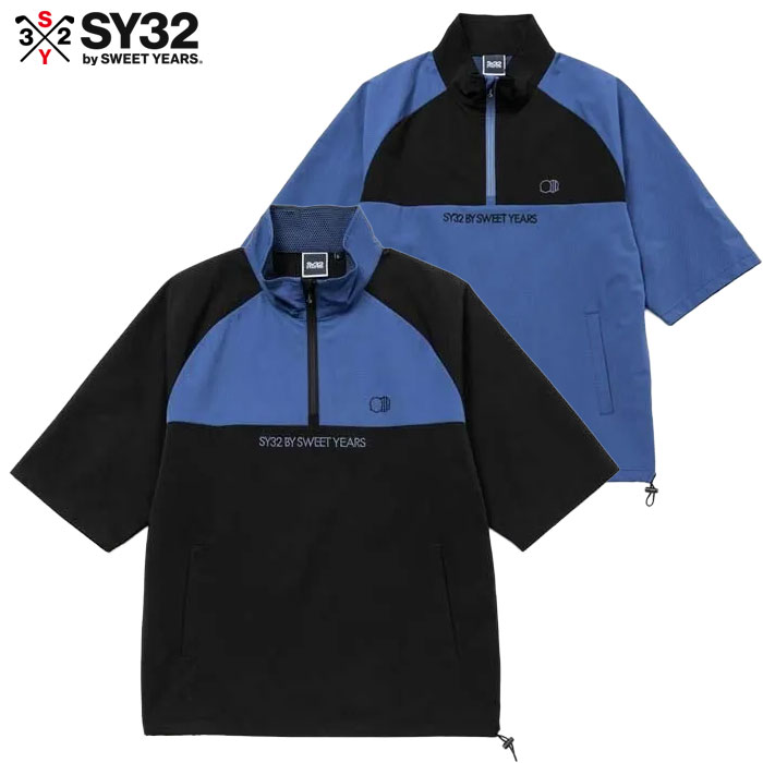 SY32 by SWEET YEARS アウター FLOAT DRY HALF SLEEVE ZIP SHIRTS