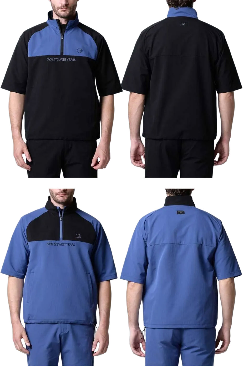 SY32 by SWEET YEARS アウター FLOAT DRY HALF SLEEVE ZIP SHIRTS
