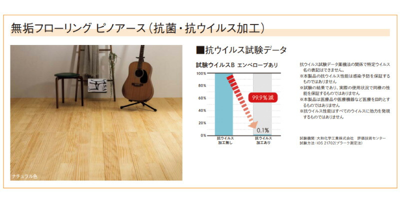 無垢フローリング ピノアース 6尺タイプ 1818×91×12.0mm 20枚 1坪入