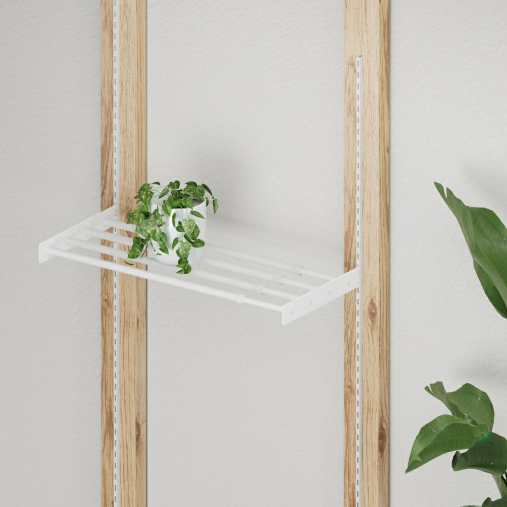 伸縮ラック アイアン 500mm 700mm ブラック ホワイト 黒 白 ラブリコ