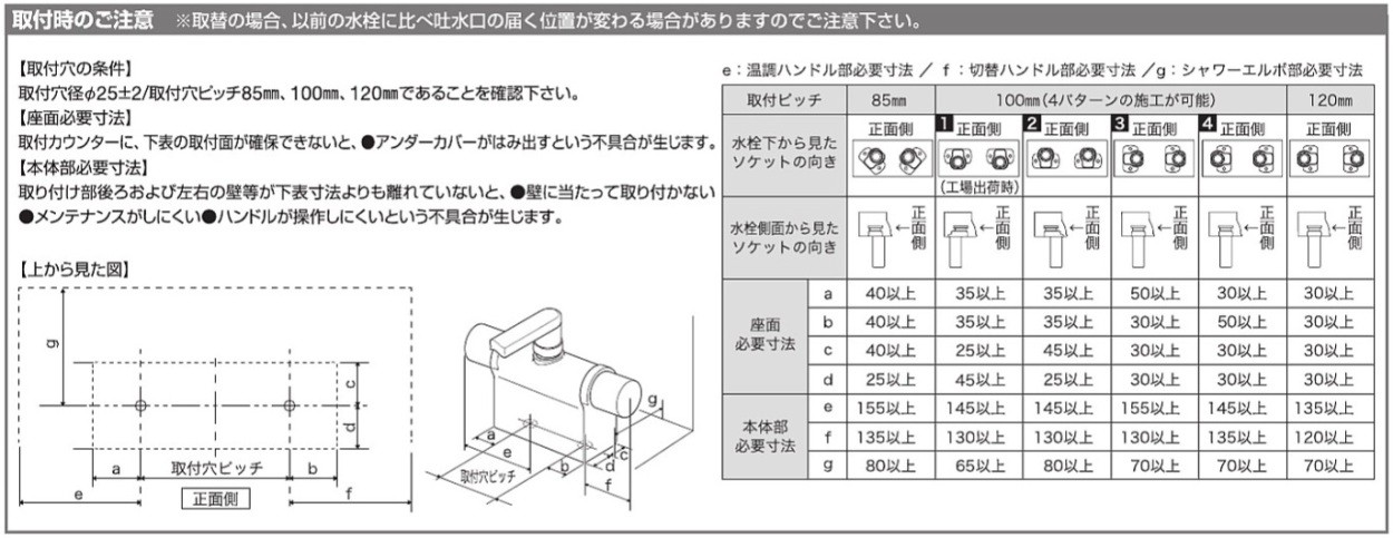 KF3011TR2 KVK デッキ形サーモスタット式シャワー 可変ピッチ式 240mm